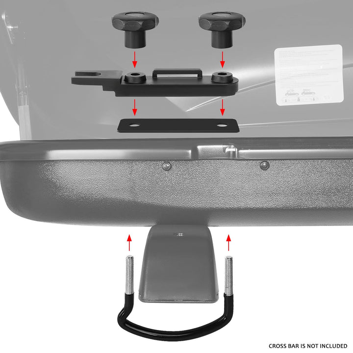 Universal Roof Rack Cargo Box - 139cm 360L 110lbs Capacity