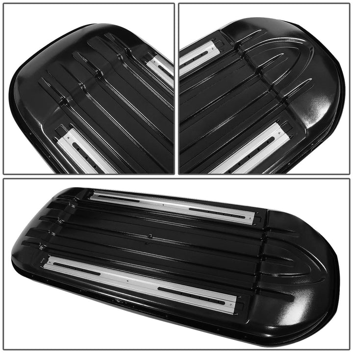 Universal 480L 79 Inch Roof Box - Glossy Smooth Black