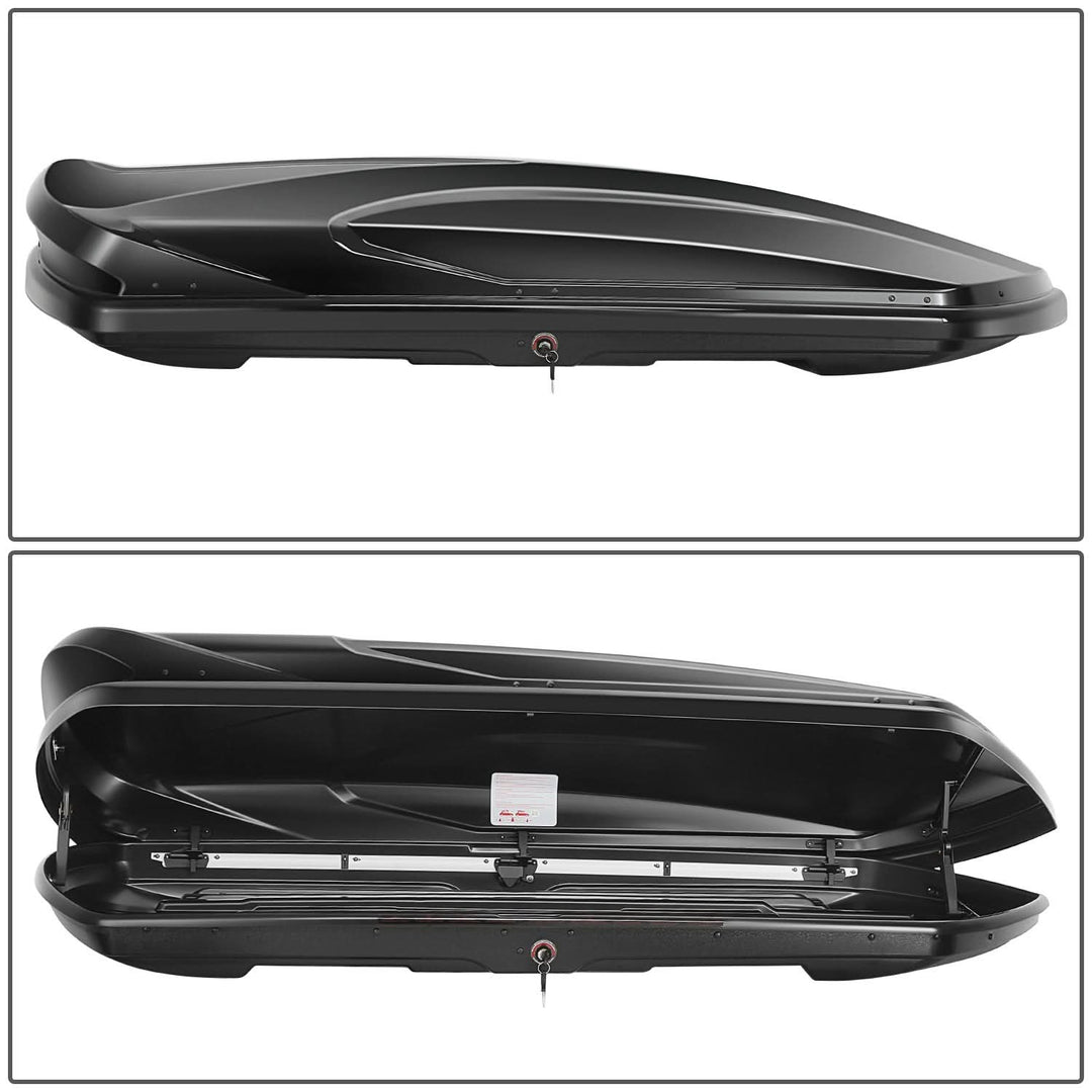Universal 420L Roof Box - 72 Inch Length Glossy Black