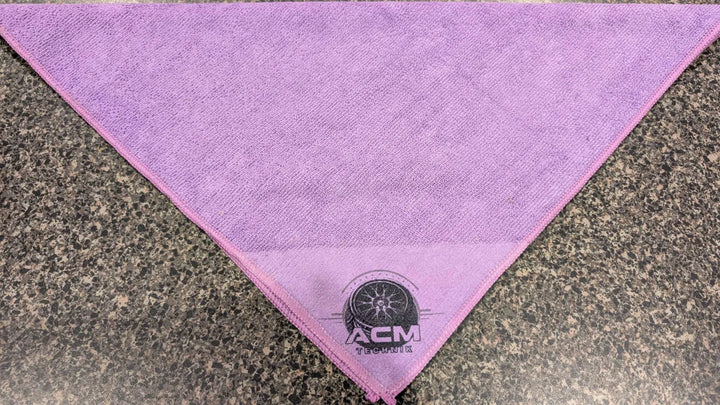 ACM Technik Microfiber Towels 300gsm 16" x 16" - Purple, Single