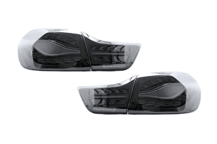 BMW F32 F36 F82 F33 F83 4 Series - Double Dragon Scale Black LED Tail lights (2013 - 2018)