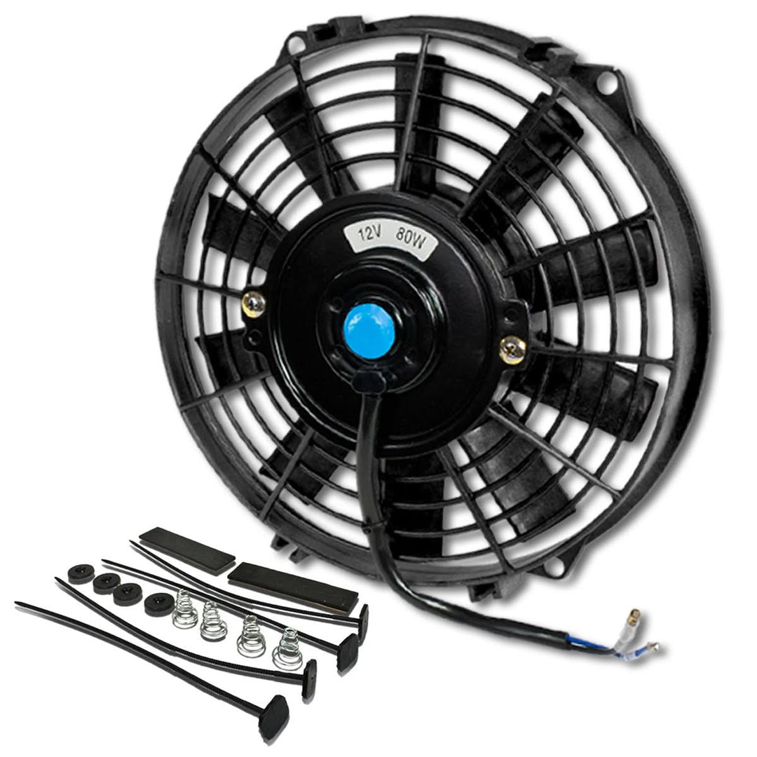 9 Inch Black Radiator Fan - Engine Cooling