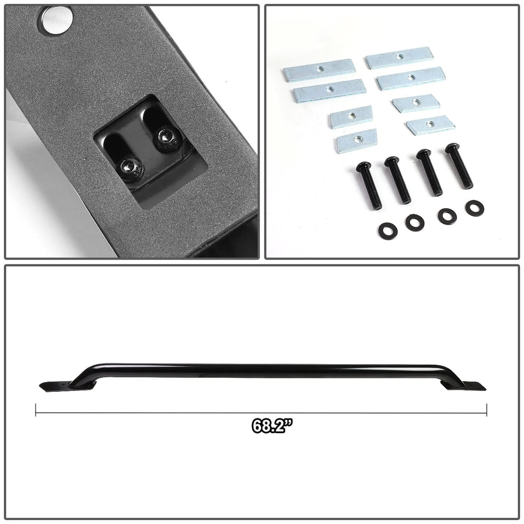 2014-2017 Chevrolet Silverado GMC Sierra 6.5FT Bed Rails - Black