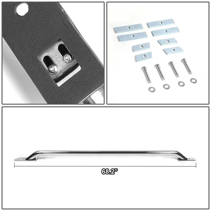 2014-2017 Chevrolet Silverado GMC Sierra 6.5FT Bed Rails Chrome