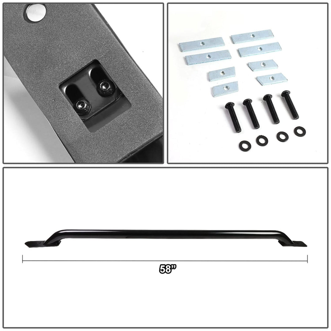 14-17 Chevy Silverado GMC Sierra 1500 2500 3500 HD 5.5ft Bed Rails Black
