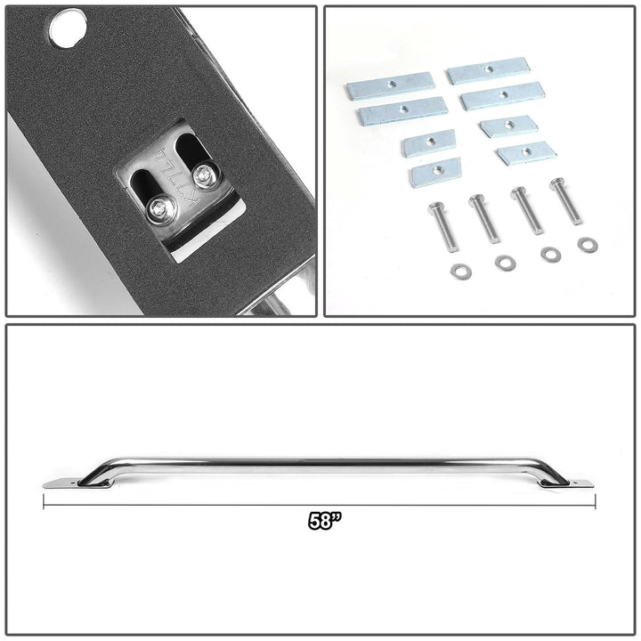 14-17 Chevrolet Silverado / GMC Sierra 5.5ft Bed Rails Chrome