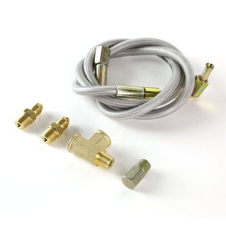 Type 1 Style Oil Feed Line Kit - 90 Degree Hose - 4AN