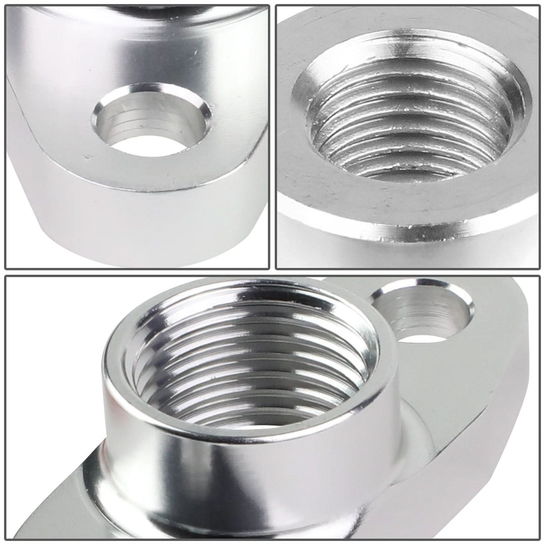 Oil Drain Line Flange Kit with Gasket and Bolts 10 AN Fitting