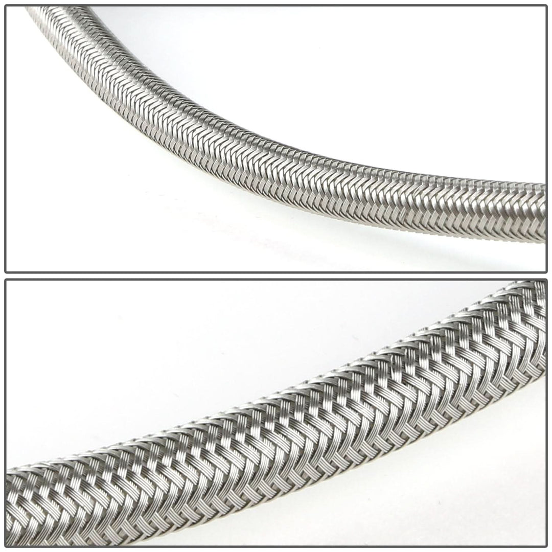 4AN Oil Feed Line - 90 Degree Fittings Both Ends