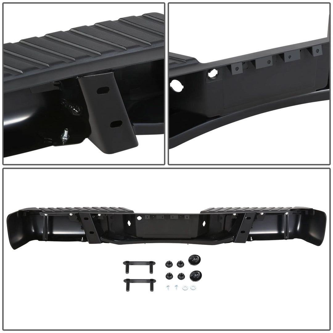 09-14 Ford F-150 Rear Bumper - Fleetside Models Black