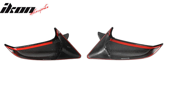 2021-2025 Tesla Model S Gloss Black Side Mirror Cover Dry Carbon Fiber