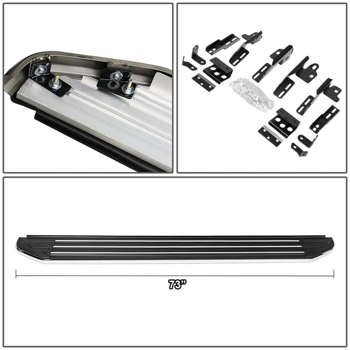 2011-2019 Ford Explorer 5.5" Aluminum Running Boards - Black