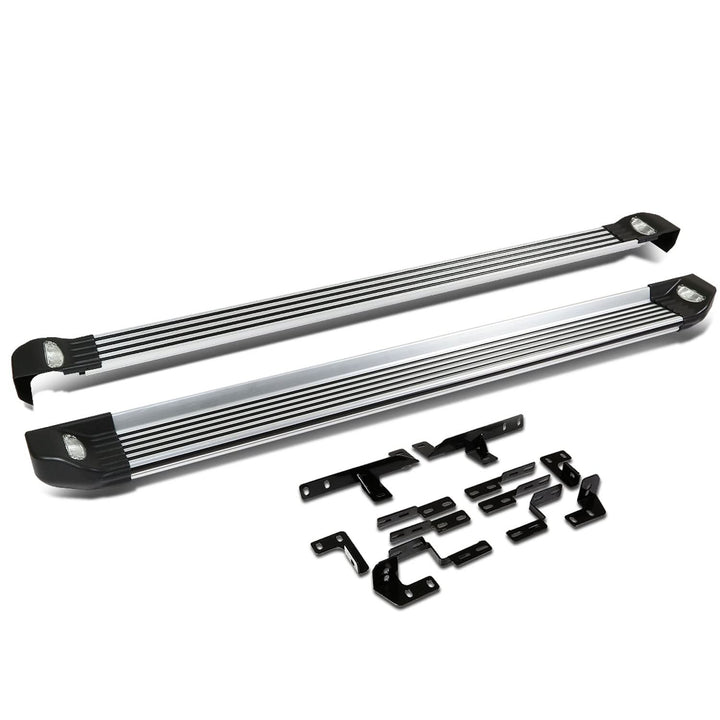 2008-2013 Toyota Highlander LED Running Boards Aluminum Black