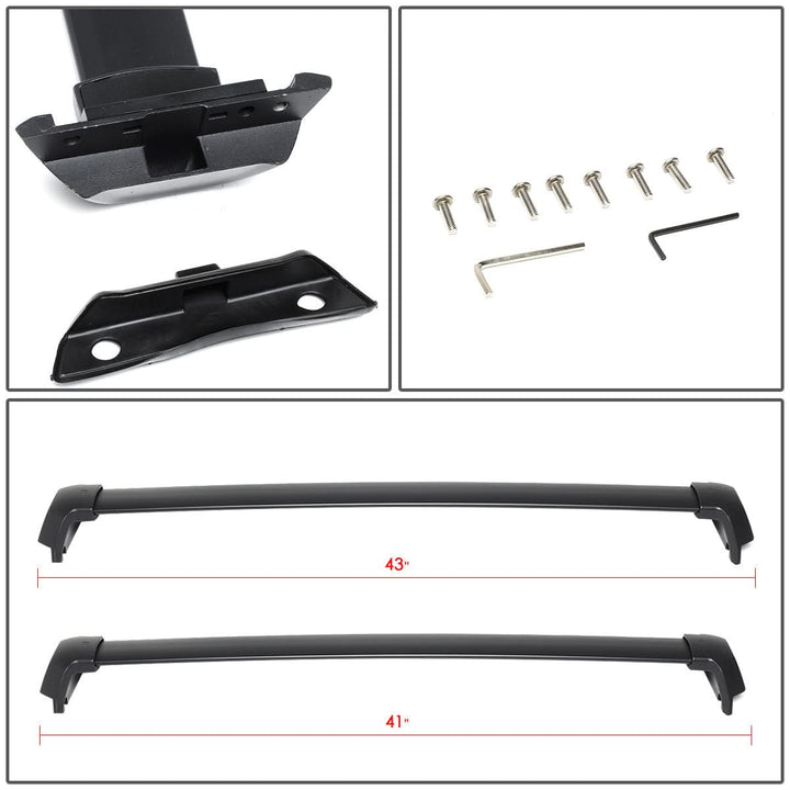 2017-2019 Honda CR-V Roof Rack Cross Bars - Black