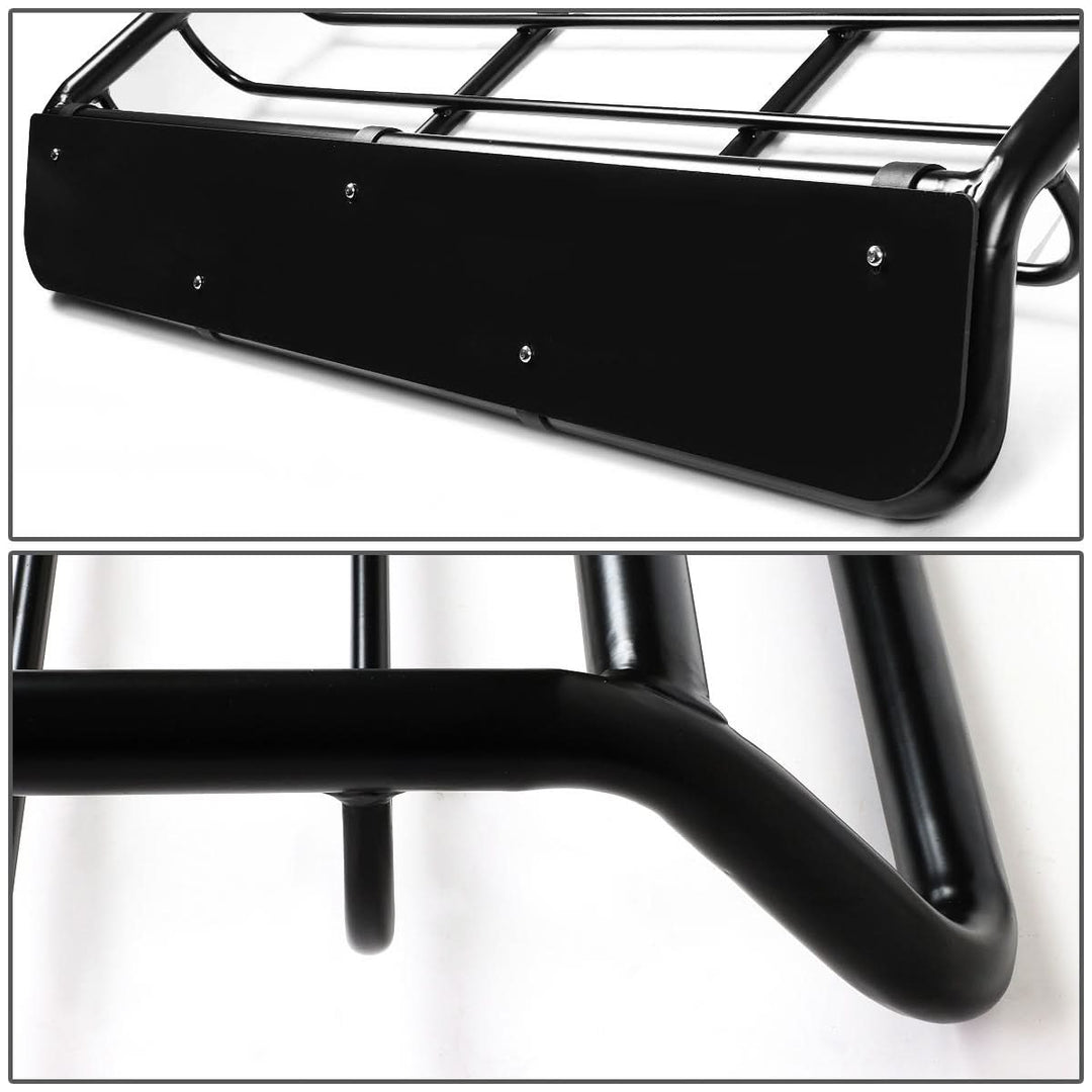 Universal 53x40 Steel Roof Rack Basket - Black
