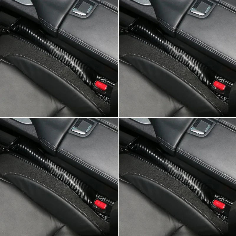 BMW Leather Car Seat Gap Filler Strip / Side Seam Leak-Proof Plug for E90 / F06 / F07 / F10 / F20 / F22 / F30 / F32 / F40 / F46 / M3 / M4 (Brown / Carbon Fiber Black)