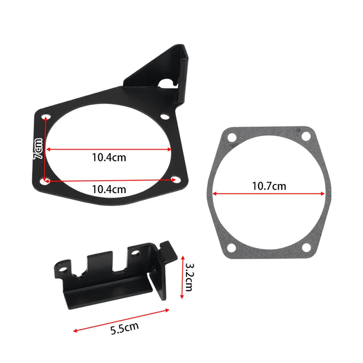 LS / LS2 / LS3 / LS6 / LS7 Engine 4-Bolt Throttle Cable Bracket for 92mm - 102mm Intake Manifolds (Replaces 81012 / 81042 / 81001 / 81002 / 81003 / 81007 / 81043 / 81044)