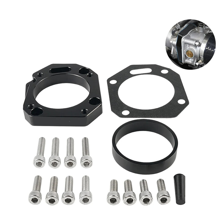 Honda K20 / K24 K-Series Engine Billet Aluminium RBC / RRC Dual Throttle Body Adapter (62mm / 70mm Dual Bore)