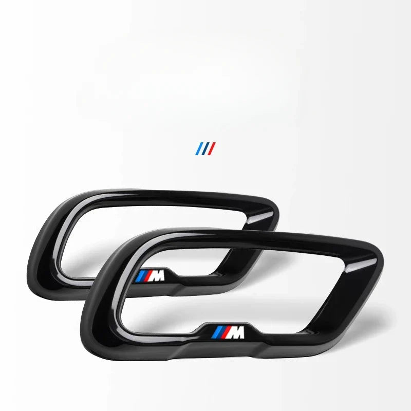 BMW X7 Black Knight Style Exhaust Tip Tail Throat Decorative Cover (Single Hole / Outer Frame)