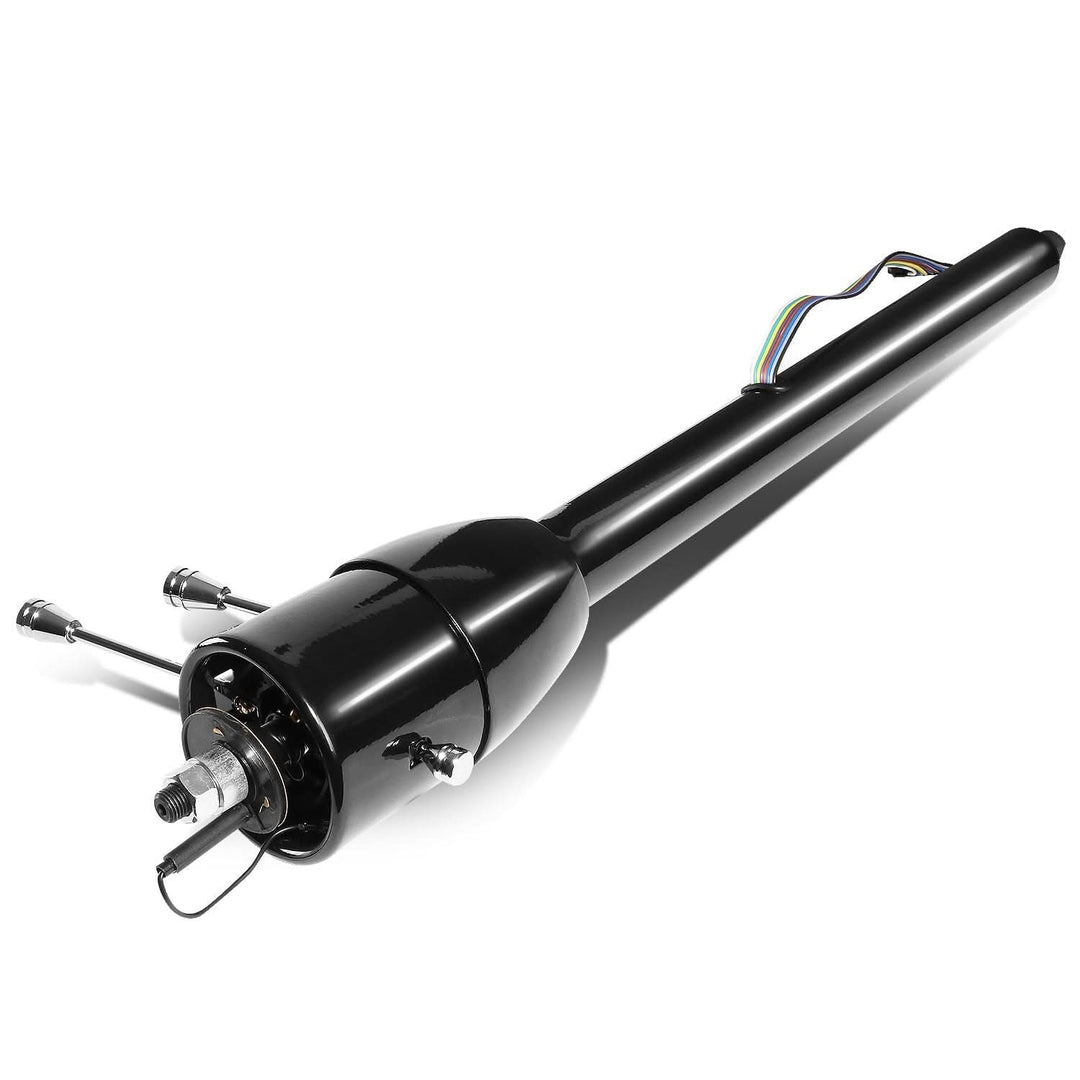 30" Black Manual Steering Wheel Column