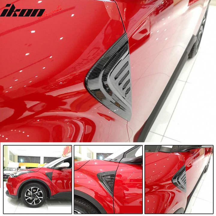 2017-2018 Toyota CHR MD Carbon Fiber Print Front Side Scoops