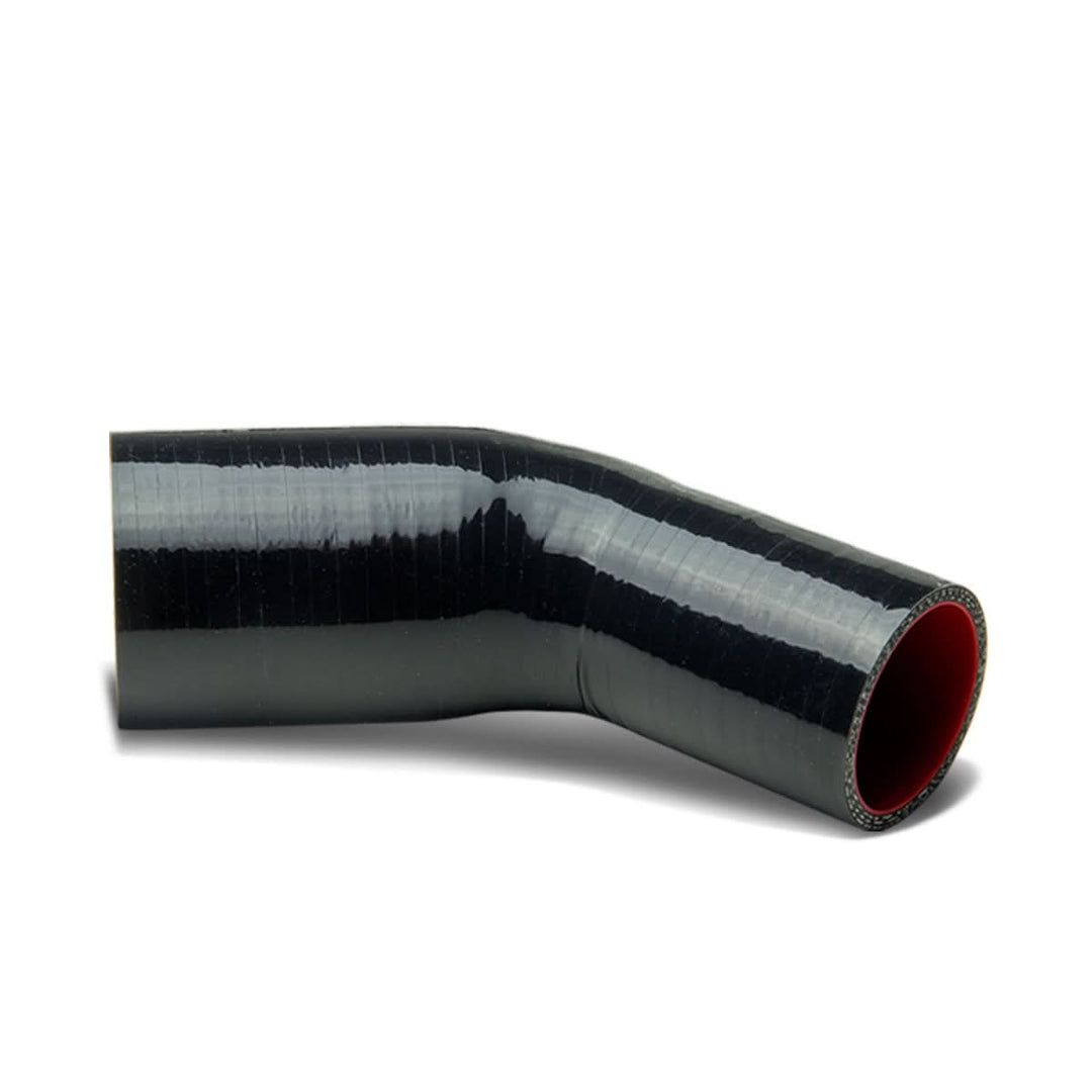 Silicone Hose 3-Ply 2.00" to 2.50" Reducer 45 Degree Black/Red