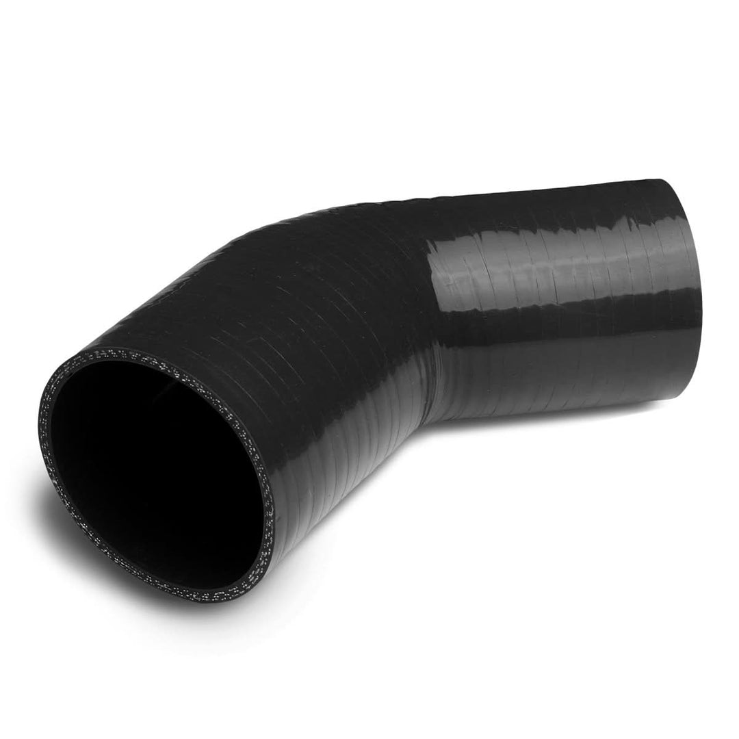 2.25" to 2.50" 45 Degree Silicone Reducer Hose - 3-Ply Black