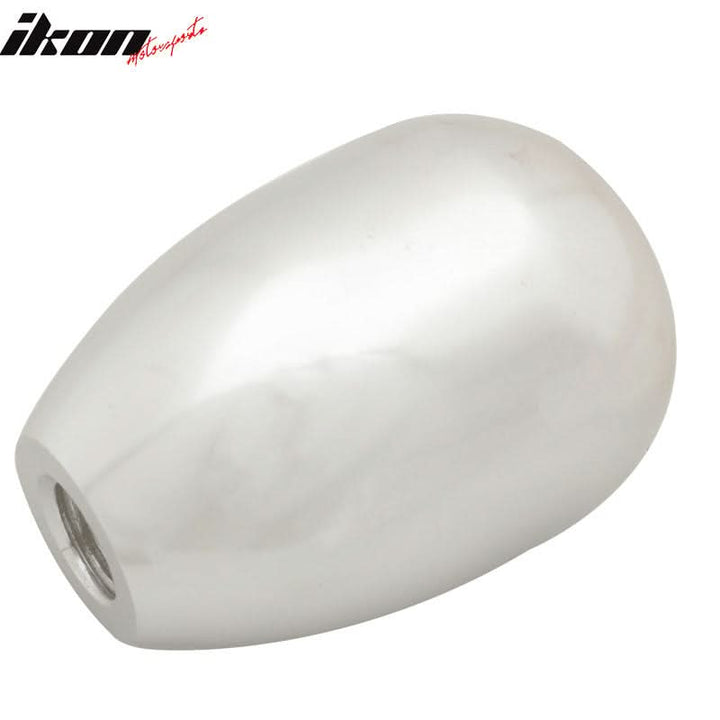 Silver M12X1.75MM MT Manual T-R Style Gear Shift Knob Engraved 5 Speed