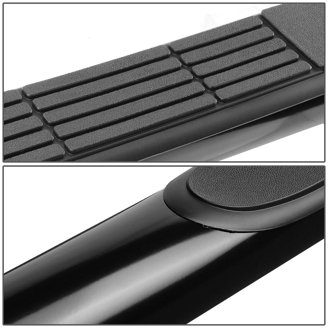 99-16 Chevy Silverado GMC Sierra 3" Round Nerf Bars Extended Cab Black