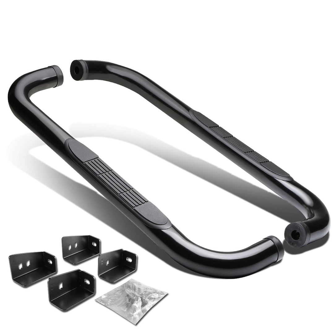 99-16 Chevrolet Silverado Standard Cab 3" Round Nerf Bars Black