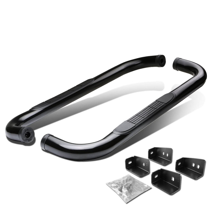 99-16 Chevrolet Silverado Standard Cab 3" Round Nerf Bars Black