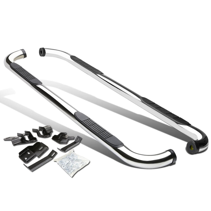 09-15 Dodge RAM 1500 2500 3500 Crew Cab 3" Round Nerf Bars Silver