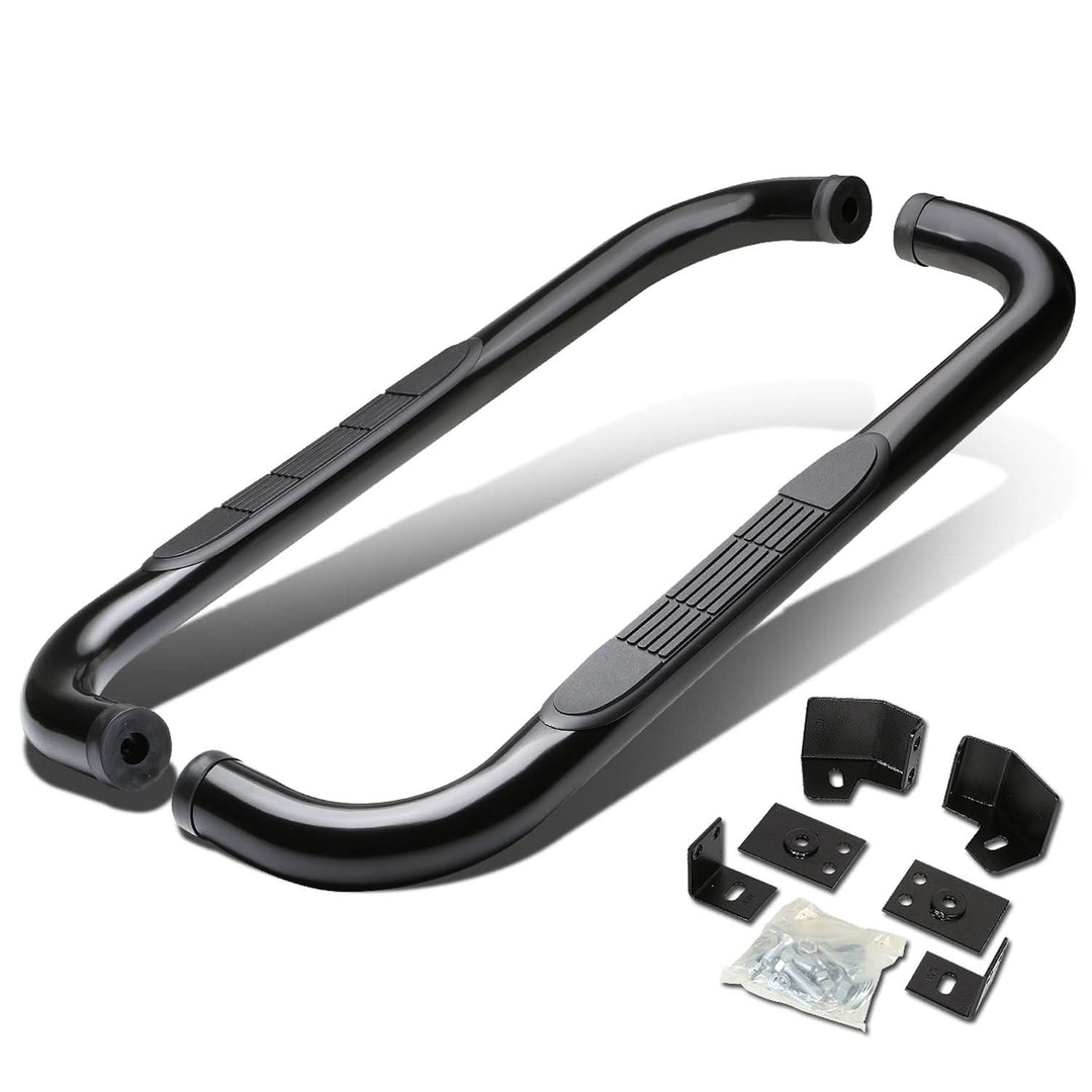 87-06 Jeep Wrangler 3" Round Nerf Bar Step Bar - Black