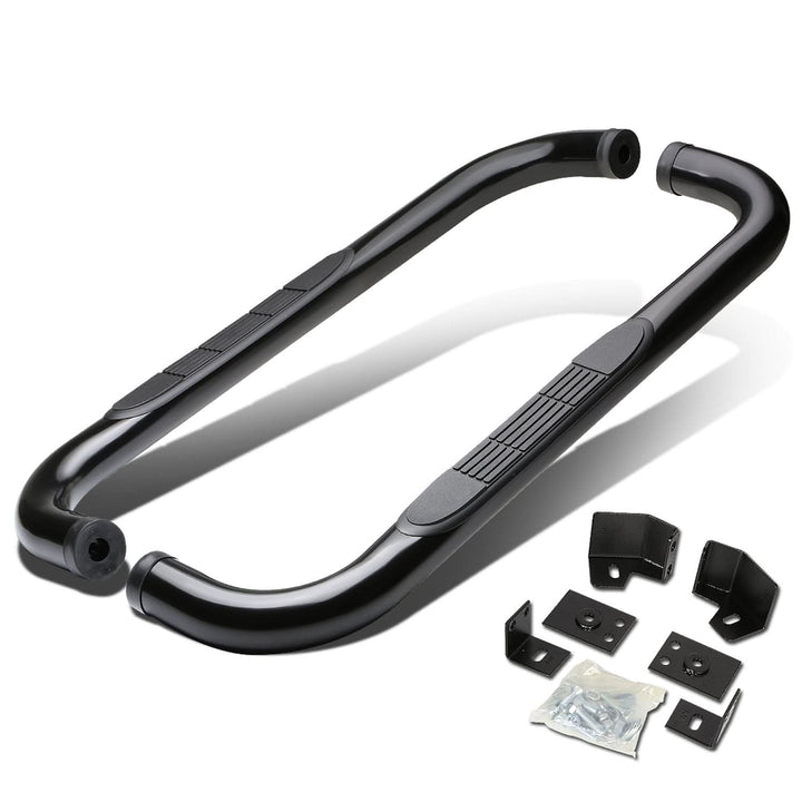 87-06 Jeep Wrangler 3" Round Nerf Bar Step Bar - Black