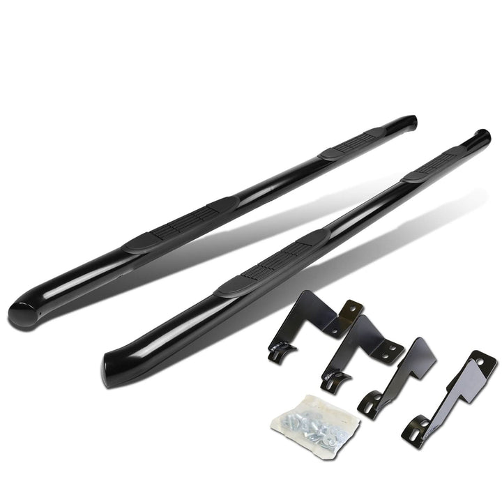 2005-2016 Toyota Tacoma Extended Cab 3" Round Nerf Bars - Black