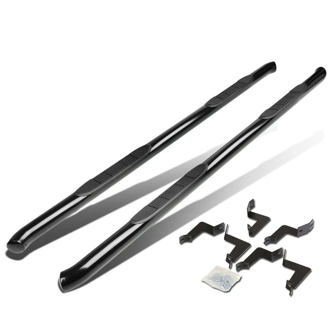 2007-2020 Toyota Tundra Double Cab 3" Round Nerf Bars - Black