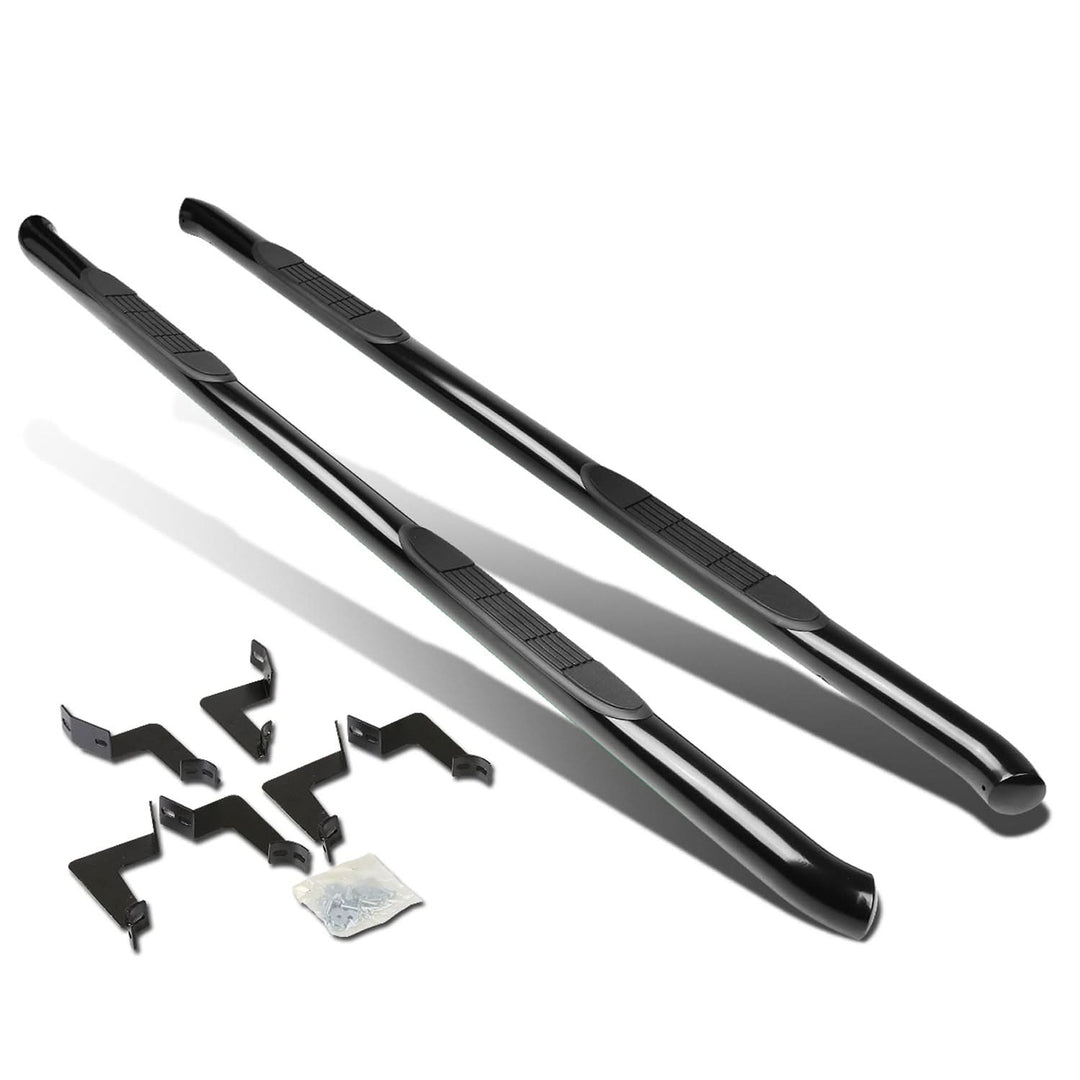 2007-2020 Toyota Tundra Double Cab 3" Round Nerf Bars - Black