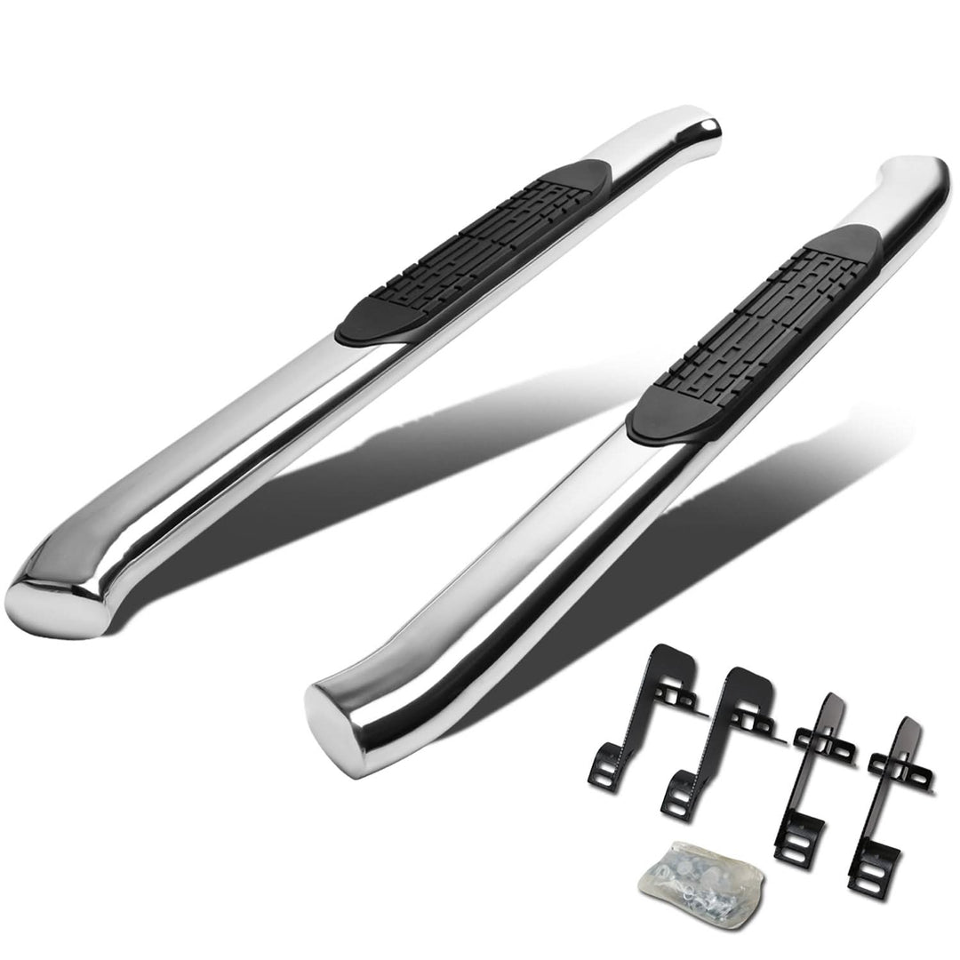 2004-2014 Ford F-150 Regular Cab 4" Oval Nerf Bars - Silver