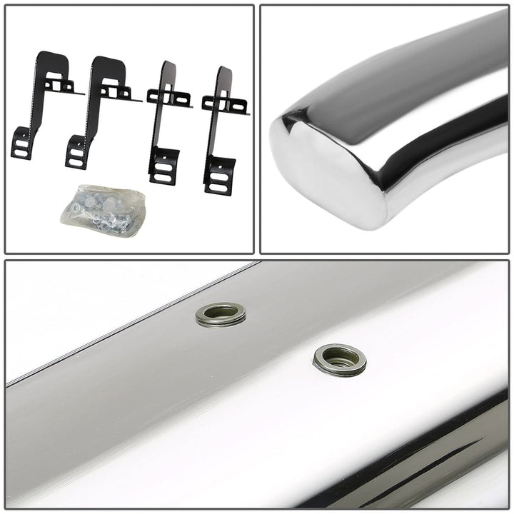 2004-2014 Ford F-150 Regular Cab 4" Oval Nerf Bars - Silver
