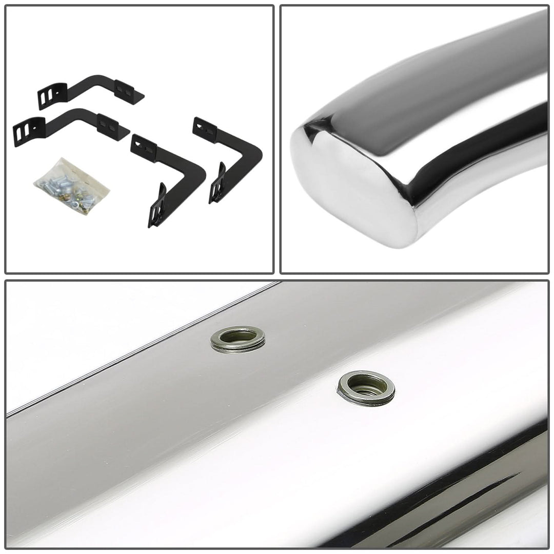 05-16 Nissan Frontier 4" Oval Nerf Bars - Silver