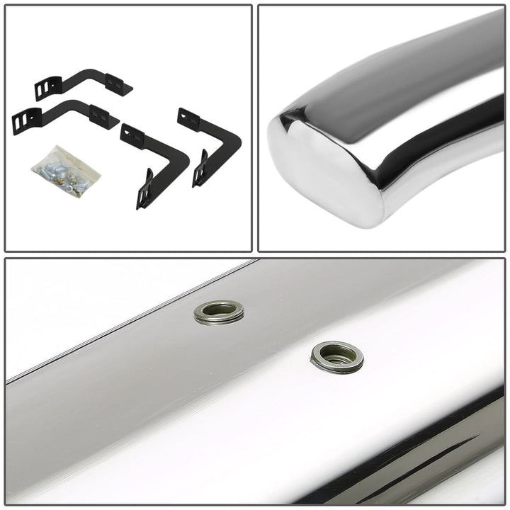 05-16 Nissan Frontier 4" Oval Nerf Bars - Silver