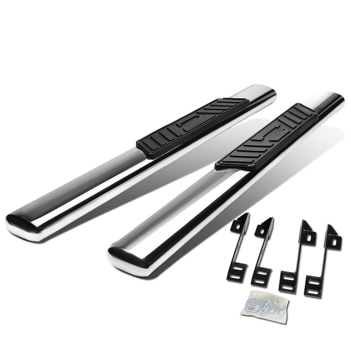 99-16 Chevy Silverado GMC Sierra 5" Oval Nerf Bars Regular Cab
