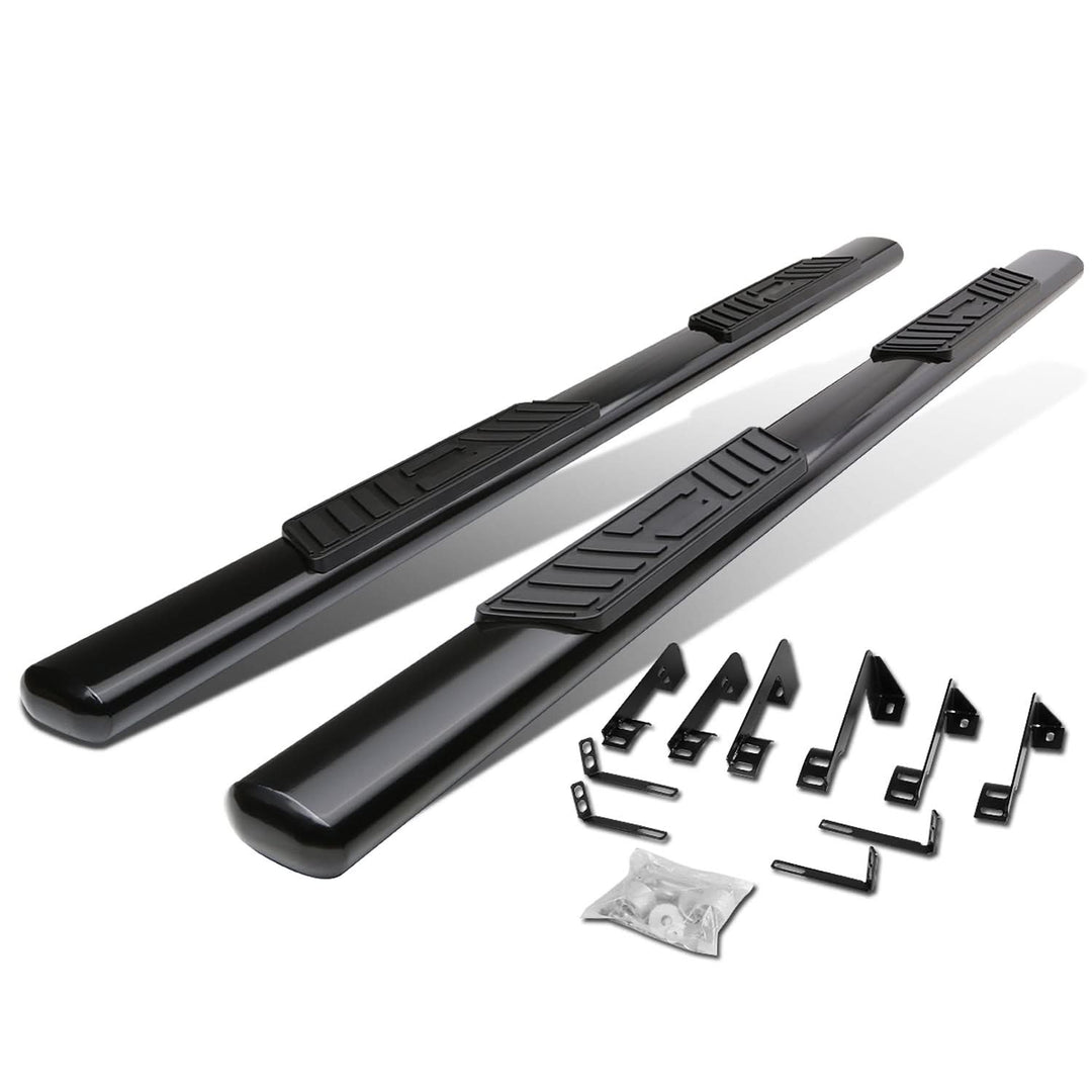 99-14 Chevrolet Silverado GMC Sierra 5" Oval Nerf Bars Black