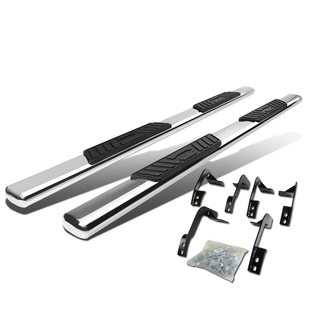 2009-2016 Dodge Ram 1500 2500 3500 5" Oval Nerf Bar Step Bar Silver