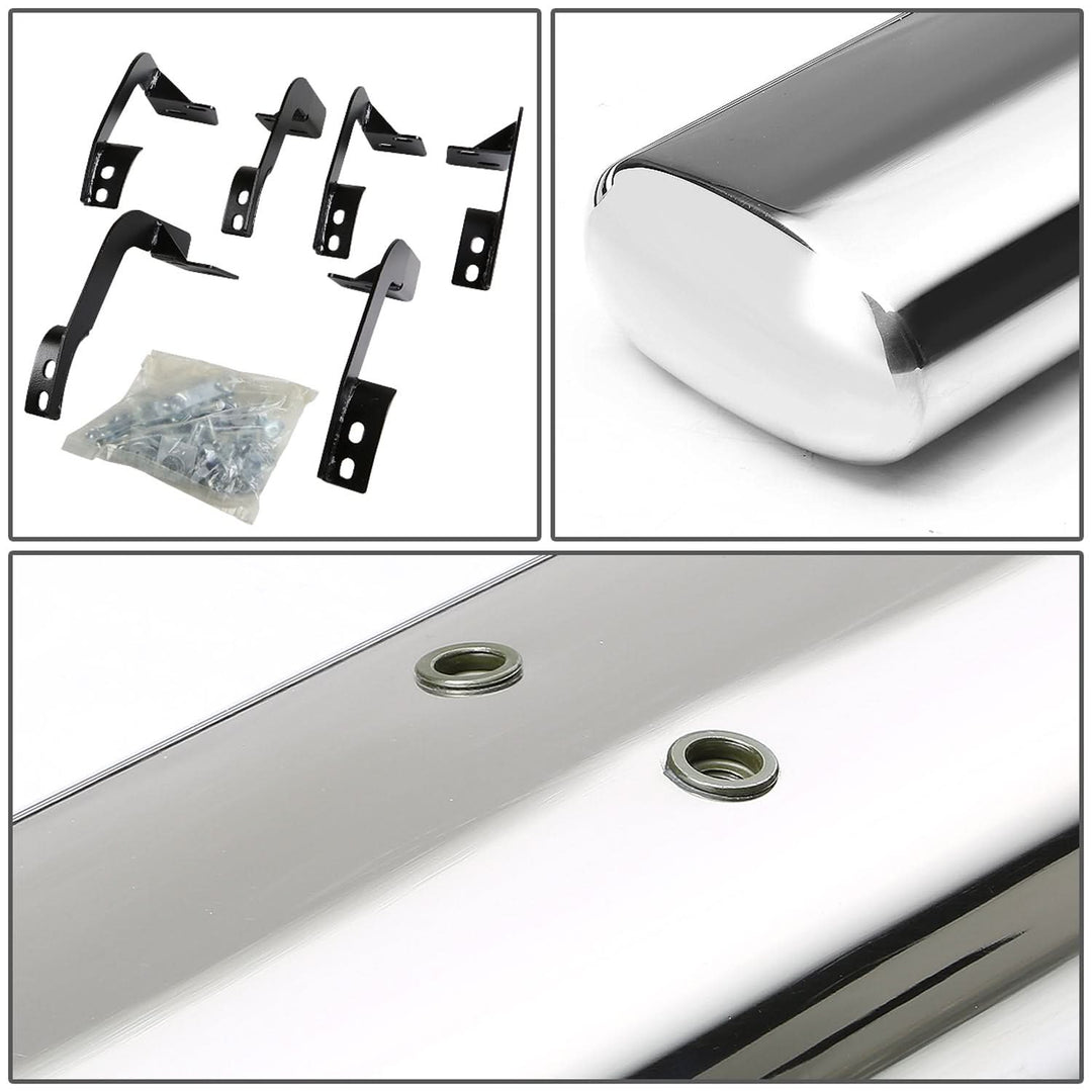 2009-2016 Dodge Ram 1500 2500 3500 5" Oval Nerf Bar Step Bar Silver