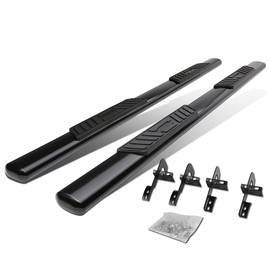 09-14 Ford F-150 SuperCab 5" Oval Nerf Bar Step Bar Black