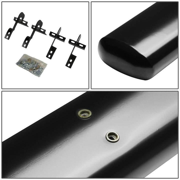 04-08 Ford F-150 / 06-08 Lincoln Mark LT 5" Oval Nerf Step Bars Black