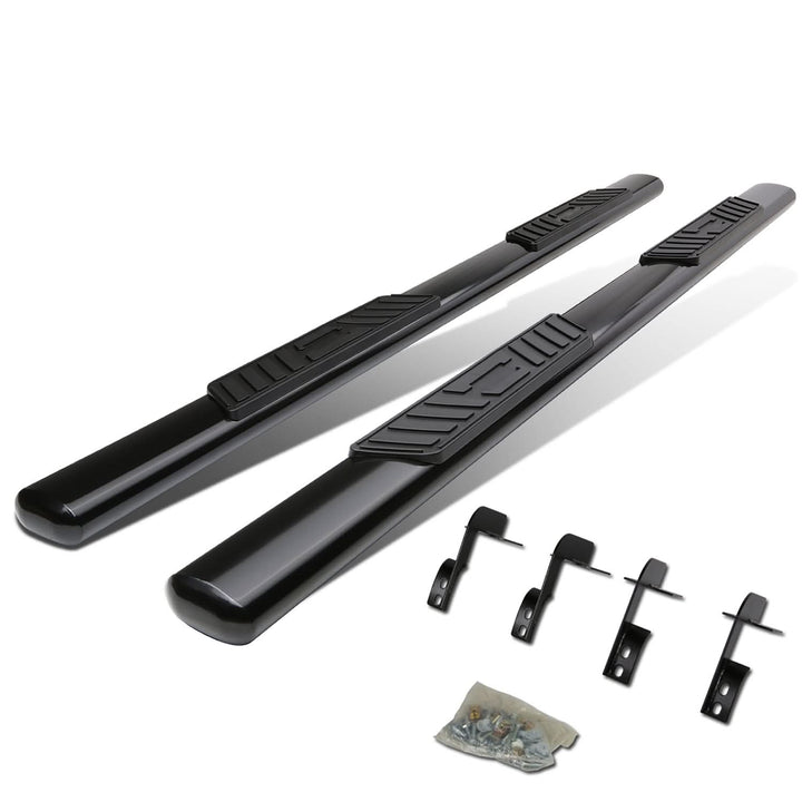 99-16 Ford F-250 F-350 F-450 F-550 5" Oval Nerf Bars Super Cab Black