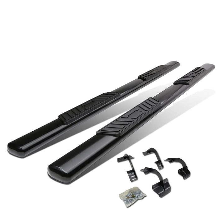 15-18 Ford F-150 SuperCab 5 Inch Oval Straight Nerf Step Bars