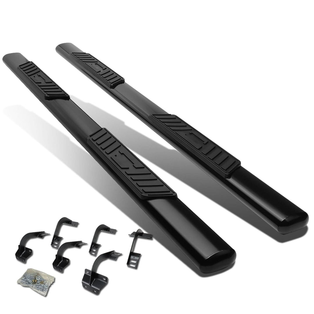 2015-2018 Ford F-150 SuperCrew 5" Oval Nerf Bars Black
